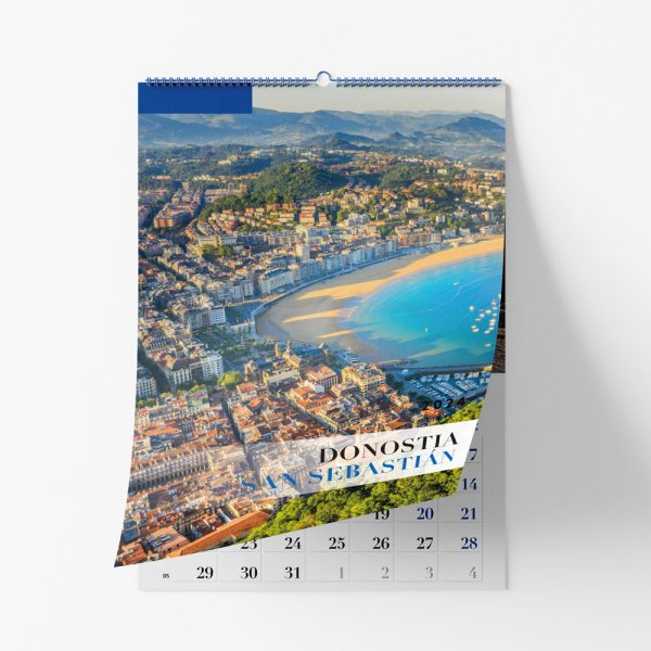 Calendario pared Donostia-San Sebastián 2024